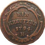 Oostenrijk / Voor-Oostenrijk 1 kreutzer 1794 (zeldzaam), Ophalen of Verzenden, Oostenrijk, Losse munt