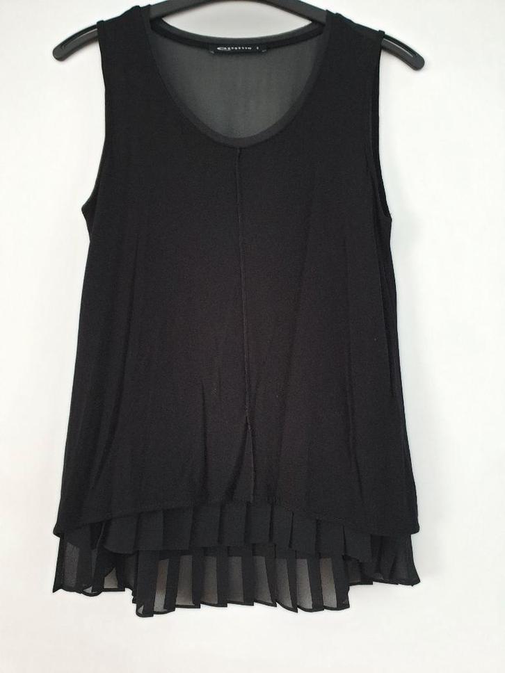 Top Expresso maat S, Kleding | Dames, Tops, Zo goed als nieuw, Maat 36 (S), Zwart, Zonder mouw, Ophalen