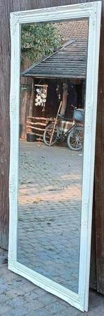 Grote elegante Spiegel met Ornamenten 185 x 85, Antiek en Kunst, Antiek | Spiegels, Ophalen, Rechthoekig, 50 tot 100 cm, 150 tot 200 cm