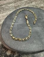 14K gouden massieve valkenoog armband, Ophalen of Verzenden, Nieuw, Goud, Goud