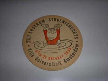 OUD viltje Heineken bier Lustrum Studentencorps A'dam 1965 beschikbaar voor biedingen