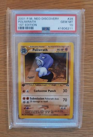 Pokemon Poliwrath 1st Edition PSA 10 #28 Neo Discovery