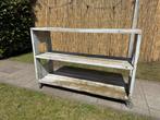 Sidetable steigerhout, Tuin en Terras, Tuintafels, Ophalen, Gebruikt, Rechthoekig, Hout