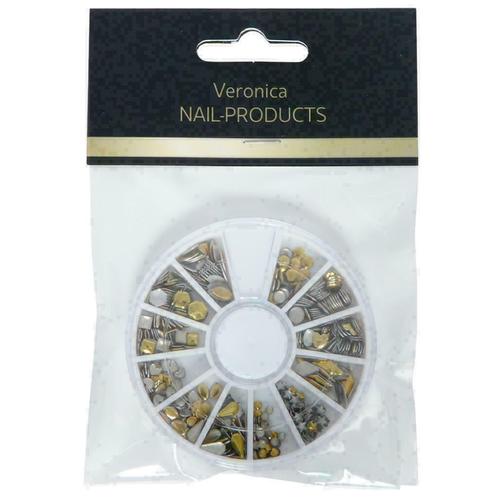 Carrousel nagel studs GOUD., Sieraden, Tassen en Uiterlijk, Uiterlijk | Cosmetica en Make-up, Nieuw, Toebehoren, Handen en Nagels
