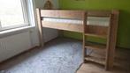 Steigerhouten Halfhoogslaper met Matras 90x200, Kinderen en Baby's, Kinderkamer | Stapelbedden en Hoogslapers, Ophalen, Gebruikt
