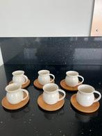 Bamboe porselein espresso set (6x) Koffieset - Bamboe, Huis en Inrichting, Keuken | Servies, Nieuw, Overige stijlen, Ophalen of Verzenden