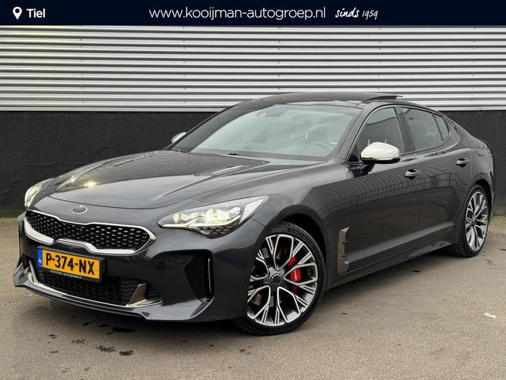 Kia Stinger 3.3 V6 T-GDI AWD GT 370 PK, Schuif/kanteldak, Le, Auto's, Kia, Bedrijf, Te koop, Stinger, 360° camera, 4x4, ABS, Adaptive Cruise Control