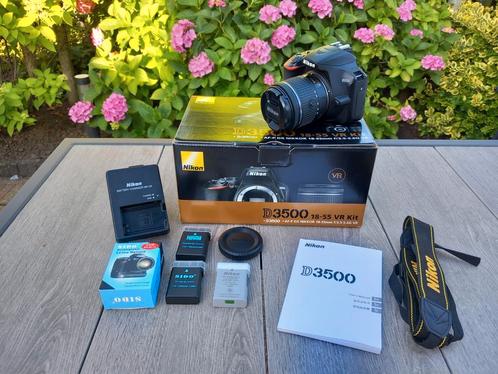 Nikon d3500 + 18-55mm objectief en Nikon d3400, Audio, Tv en Foto, Fotocamera's Digitaal, Gebruikt, Spiegelreflex, Nikon, Ophalen