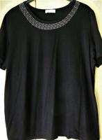 FEESTMAAND zwart T SHIRT mooie hals maat XL Christa Probst, Verzenden, Zwart, Maat 46/48 (XL) of groter, Zo goed als nieuw