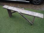 Oud houten bankje, Ophalen of Verzenden, Hout