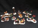 Set kerstdorp figuren, Diversen, Kerst, Verzenden, Zo goed als nieuw