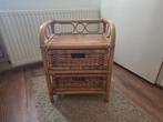 Rotan ladekastje met 2 lades, Ophalen, 50 tot 100 cm, Zo goed als nieuw, 3 of 4 laden