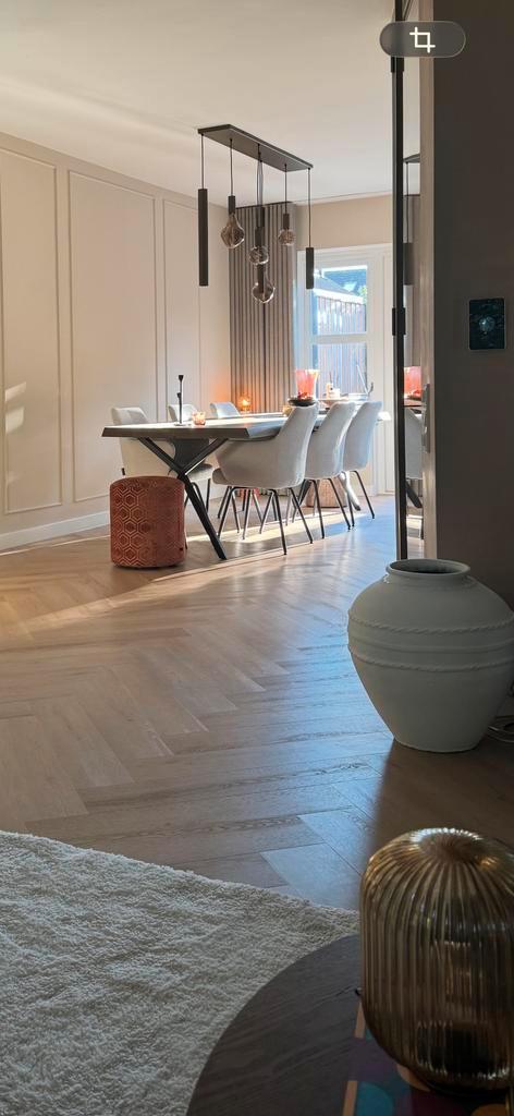 Witte Cooperz Wonen Pot/Vaas, Huis en Inrichting, Woonaccessoires | Vazen, Zo goed als nieuw, Wit, Minder dan 50 cm, Aardewerk of Porselein