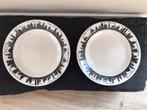 2 dinerborden van Fishs Eddy New York skyline, Huis en Inrichting, Keuken | Servies, Ophalen of Verzenden, Zo goed als nieuw, Overige stijlen