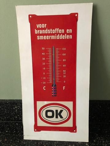 OK thermometer bord. Proefdruk / ontwerp. Langcat Bussum. beschikbaar voor biedingen