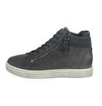 AQA maat 39 lerensneaker/rits donkergrijs - gratis verzenden, Verzenden, Sneakers of Gympen, Grijs, Nieuw