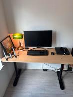 IKEA BEKANT Bureau 140x60 - In hoogte verstelbaar, Ophalen of Verzenden, In hoogte verstelbaar, Zo goed als nieuw, Bureau