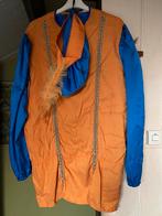 Zwarte Piet pak maat 44-46 Oranje-Blauw, Gebruikt, Ophalen of Verzenden