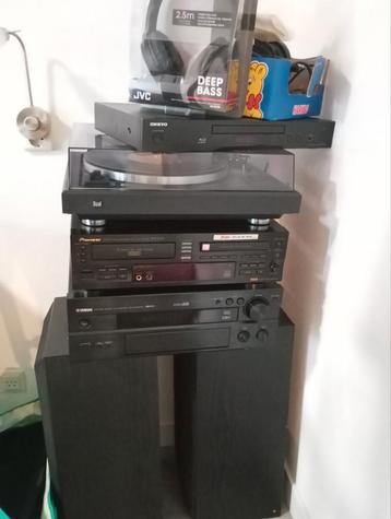 stereo receiver platenspelen pioneer yamaha beschikbaar voor biedingen