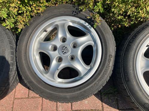 Porsche Wielen 16 inch met Winterbanden Continental, Auto diversen, Auto-accessoires, Zo goed als nieuw, Ophalen