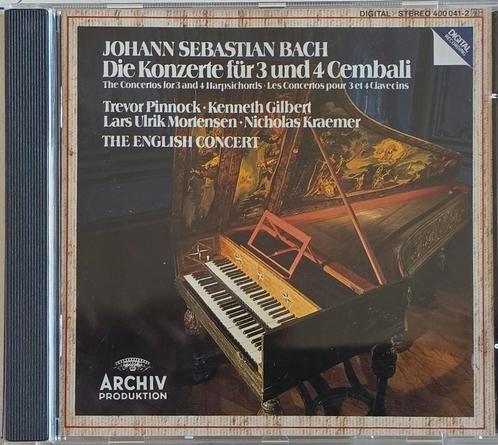 Bach: Concerten voor 3 & 4 Cembali - Pinnock, The Engl. Conc, Cd's en Dvd's, Cd's | Klassiek, Zo goed als nieuw, Kamermuziek, Barok