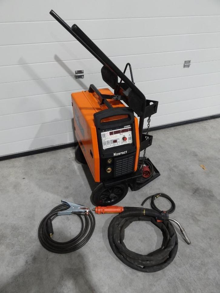 Mig/Mag lasapparaat Kemppi Kempact Pulse 3000, Doe-het-zelf en Verbouw, Gereedschap | Lasapparaten, Zo goed als nieuw, Co2, 250 ampère of meer