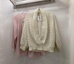 2x Vintage bedjasje -bedjasjes / 1x roze - 1x wit, Vintage, Ophalen of Verzenden, Overige kleuren, Overige typen