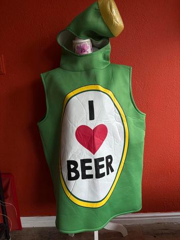 Costuum “i ️ beer” grappig bier costuum maat universeel beschikbaar voor biedingen