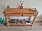 Teakhout sidetable, Ophalen, Teakhout, Zo goed als nieuw, 25 tot 50 cm
