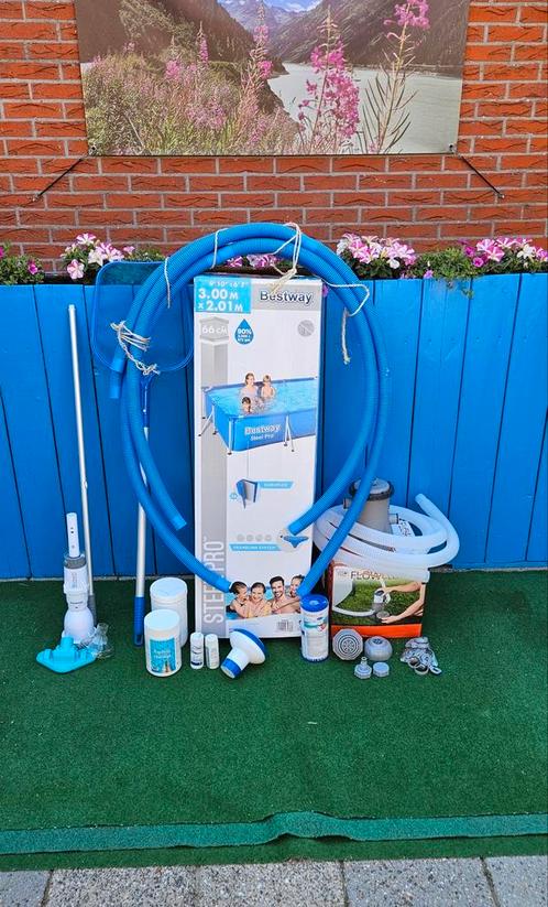 Zwembad, Tuin en Terras, Zwembaden, Gebruikt, Opzetzwembad, Minder dan 80 cm, 200 tot 400 cm, 200 tot 300 cm, Rechthoekig, Ophalen