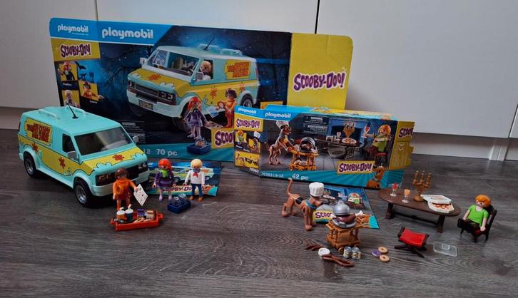 Playmobil Scooby Doo Mystery Machine & Avondmaal Set, Kinderen en Baby's, Speelgoed | Playmobil, Zo goed als nieuw, Complete set