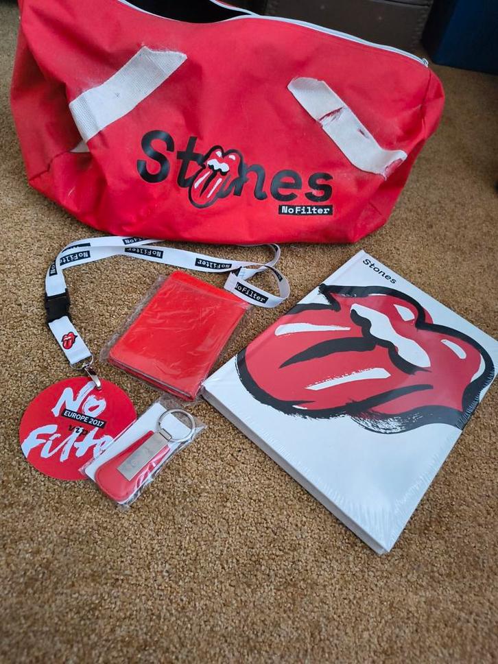 Rolling stones goodie tas no filter, Verzamelen, Muziek, Artiesten en Beroemdheden, Ophalen of Verzenden