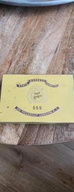 State Express 555 Sigarettenblik met inhoud (1930-1950), Ophalen of Verzenden