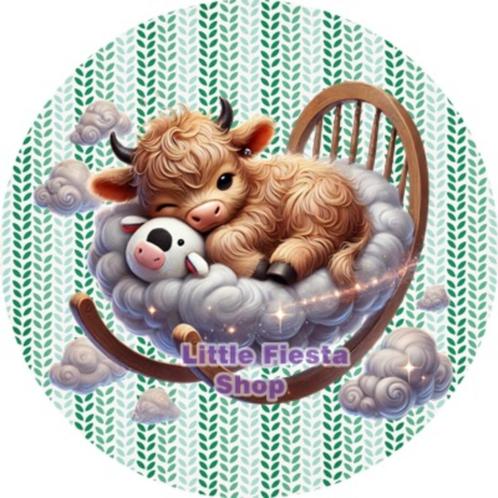 LF6946 icing frosting kalfje 20cm eetbare taart print top, Hobby en Vrije tijd, Taarten en Cupcakes maken, Nieuw, Versiering, Taarten