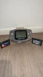 Nintendo Gameboy Advance Purple Transparant + 2 spellen, Spelcomputers en Games, Verzenden, Zo goed als nieuw, Game Boy Advance