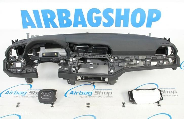 Airbag set - Dashboard 4 spaak zwart Audi Q3 F3 (2019-heden), Auto-onderdelen, Dashboard en Schakelaars, Gebruikt, Ophalen of Verzenden