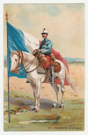 Militair.  Chasseur d'Afrique.   beschikbaar voor biedingen