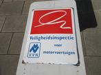 Emaille bord Veiligheidsinspectie voor motorvoertuigen, Ophalen of Verzenden