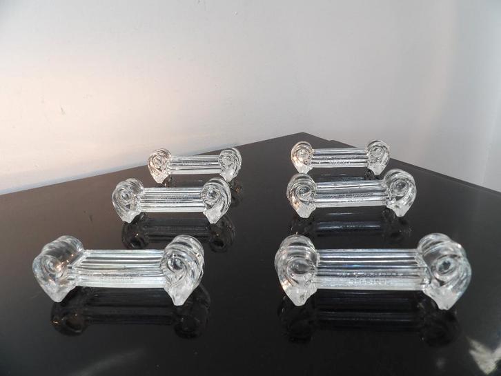 Art Deco Val st Lambert Messenleggers, Charles Graffart, Antiek en Kunst, Antiek | Glas en Kristal, Ophalen of Verzenden