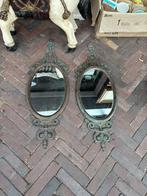 2 antieke koperen spiegels., Ophalen