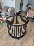 Mat zwarte ronde box met wieltjes, Kinderen en Baby's, Boxen, Ophalen of Verzenden, Zo goed als nieuw