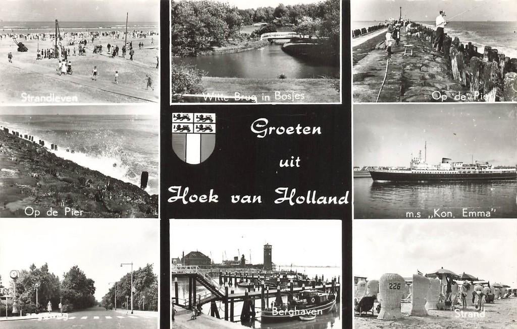Groeten uit Hoek van Holland, Ophalen of Verzenden, 1960 tot 1980, Ongelopen, Zuid-Holland