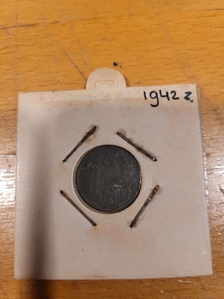 1 Cent 1942 - Wilhelmina, Postzegels en Munten, Munten | Nederland, Losse munt, 1 cent, Koningin Wilhelmina, Ophalen of Verzenden