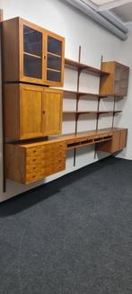 Retro Vintage teak wand meubel door HG mobel Denmark, Verzenden, Huis en Inrichting