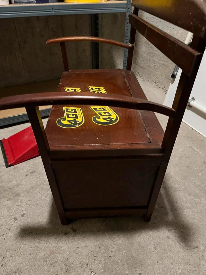 Vintage Speelgoedbankje, Huis en Inrichting, Slaapkamer | Nachtkastjes, Gebruikt, Minder dan 55 cm, Minder dan 45 cm, Hout, Ophalen