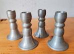 5x tinnen kandelaar replica Zakjendragershuisje Engeltjestin, Antiek en Kunst, Antiek | Tin, Ophalen of Verzenden