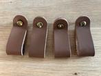 Leren Handgreepjes / Lusjes - Bruin & Goud, Huis en Inrichting, Kasten | Overige, Ophalen of Verzenden, Zo goed als nieuw
