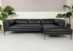 B&B Italia Michel Designer Merk Bank Zwart Leer Klassiek, B&B Italia, 250 tot 300 cm, Gebruikt, Hoekbank