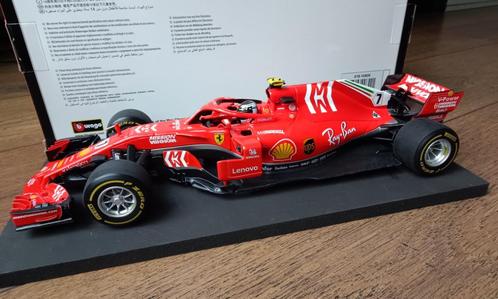 Ferrari SF71-H Mission Winnow K. Raikkonen Special F1 2018, Hobby en Vrije tijd, Modelauto's | 1:18, Zo goed als nieuw, Auto, Bburago