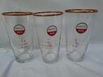 Amstel Bier Glazen met Gouden Rand, Verzamelen, Ophalen of Verzenden, Gebruikt, Glas of Glazen
